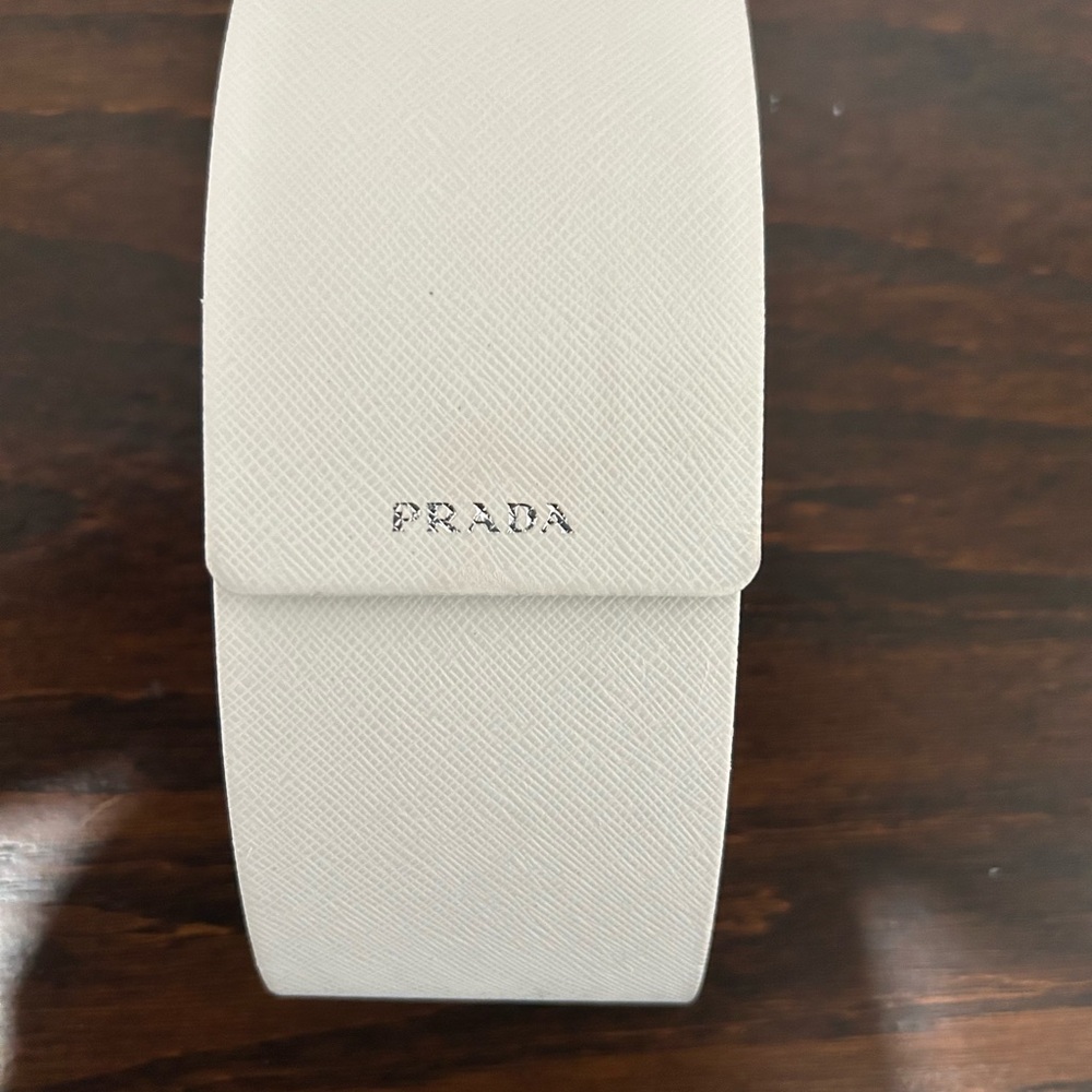 Authentic Prada White Sunglasses Case